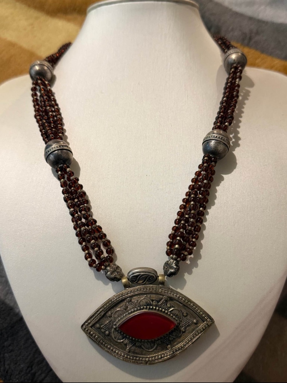 Authentic middle eastern tribal necklace(sterling silver tested)